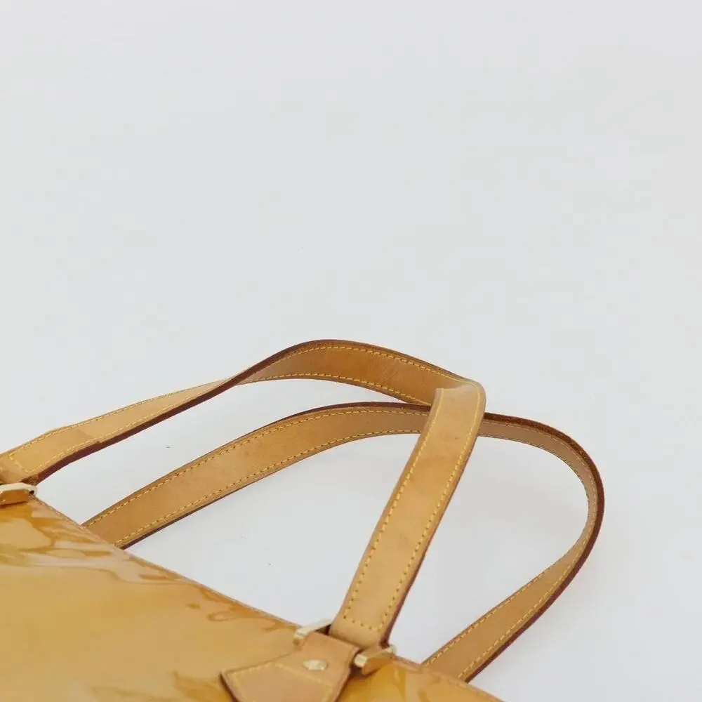 Louis Vuitton Monogram Vernis Houston Handbag Beige